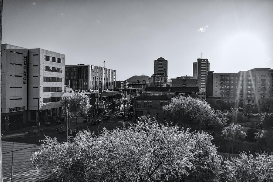 Downtown Tucson Black and White Photograph by Chance Kafka