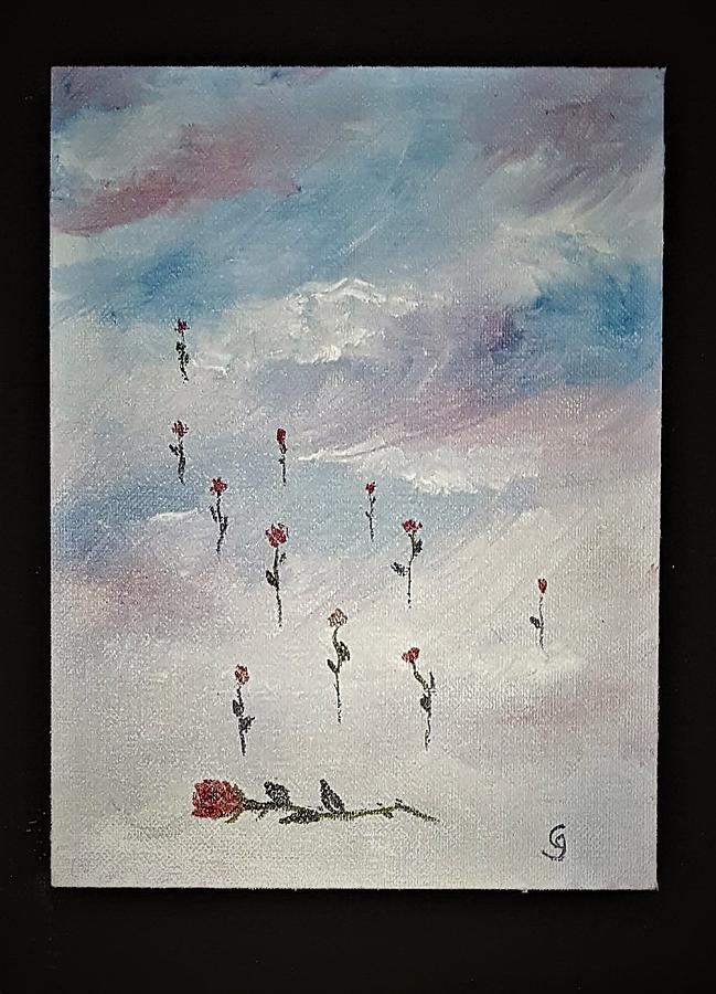 Dozen Roses         1219 Painting by Cheryl Nancy Ann Gordon