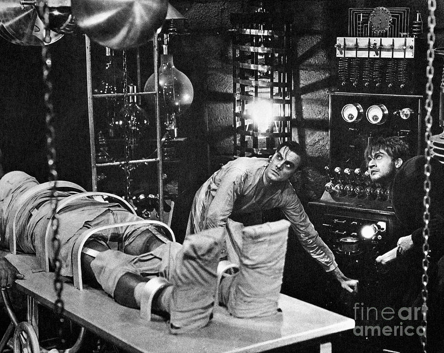 Dr. Frankenstein Bringing The Monster Photograph by Bettmann