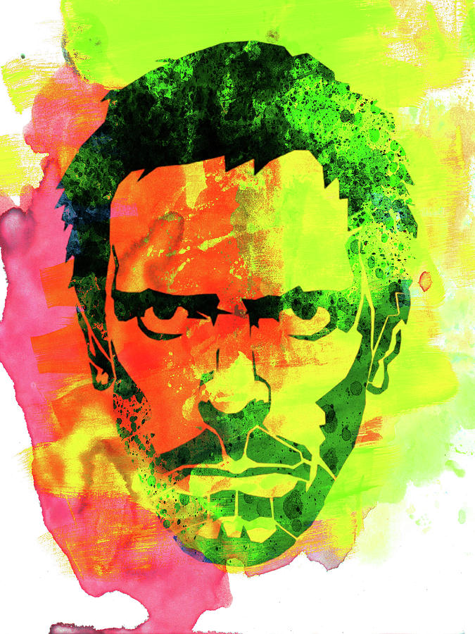 Movie Mixed Media - Dr. Gregory House Watercolor by Naxart Studio