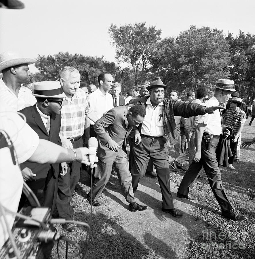 Dr. Martin Luther King, Jr. Assaulted Photograph by Bettmann