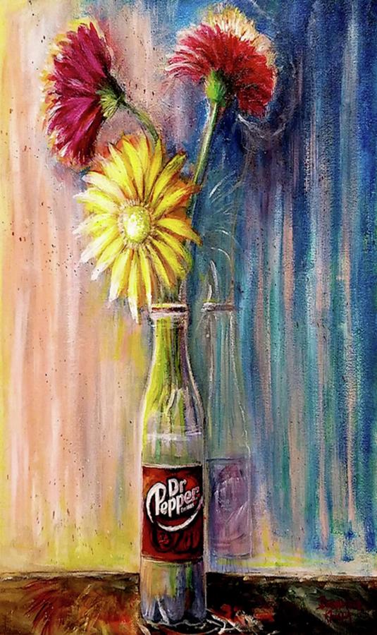 Dr. Pepper Party Time Painting by Bernadette Krupa