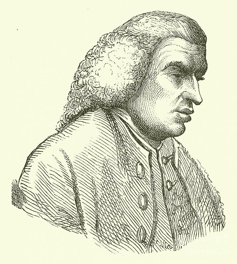 Dr Samuel Johnson Engraved Drawing by English School