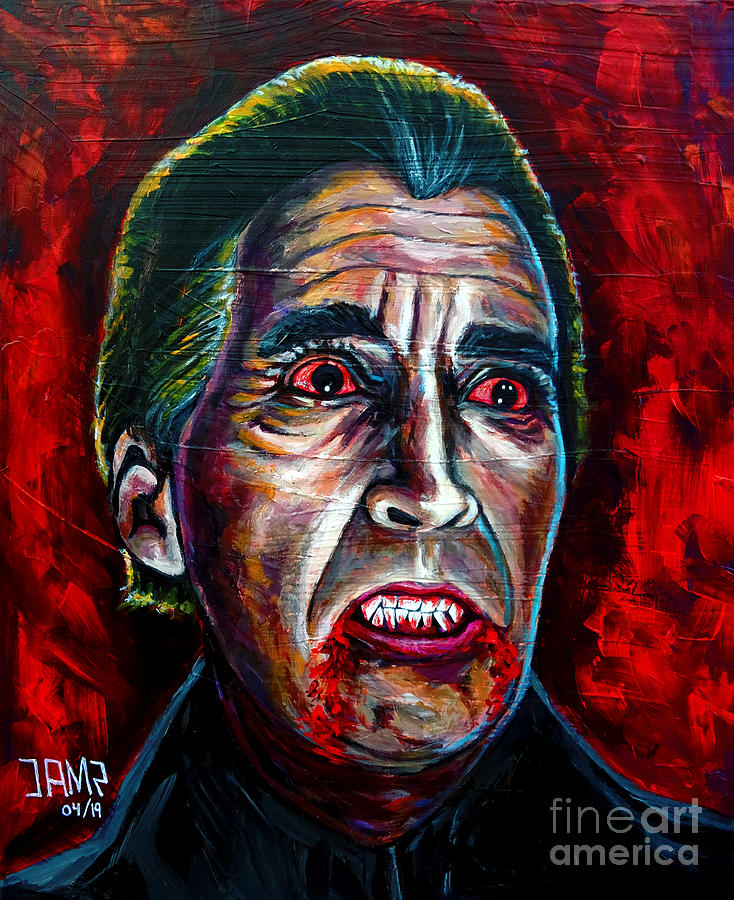 Dracula Painting - Dracula Lee by Jose Mendez Dracula Painting - Dracula Lee by Jose Mendez