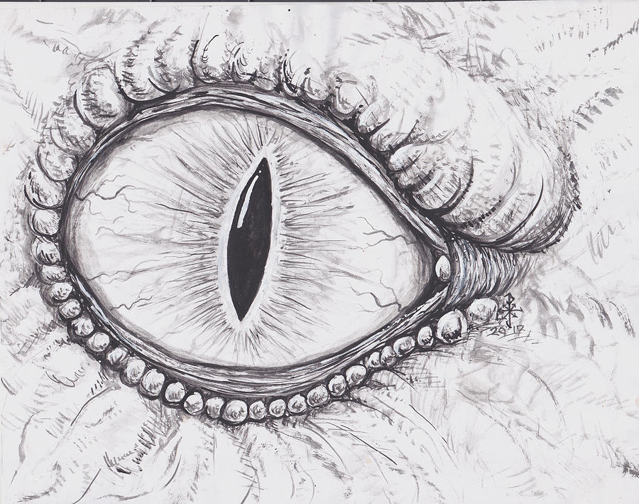 Dragon Eye Drawing - Etsy