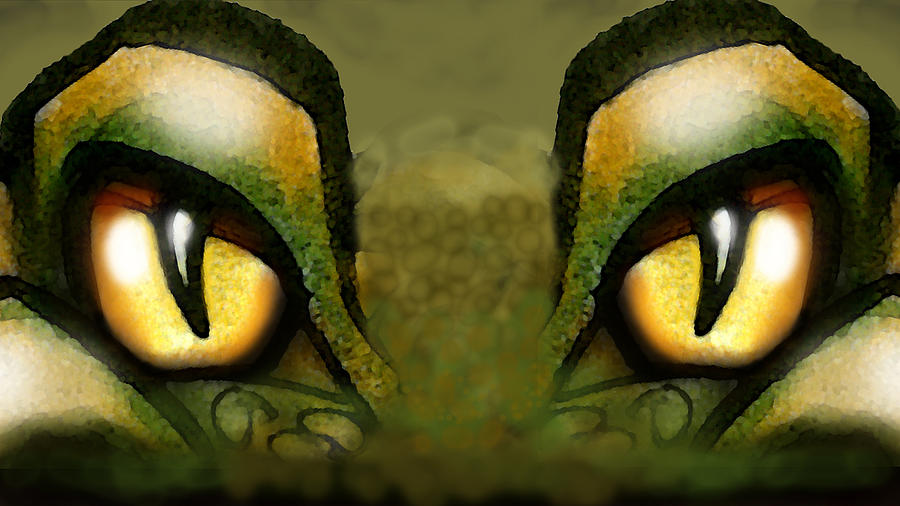 Dragon Eyes Digital Art by Kevin Middleton