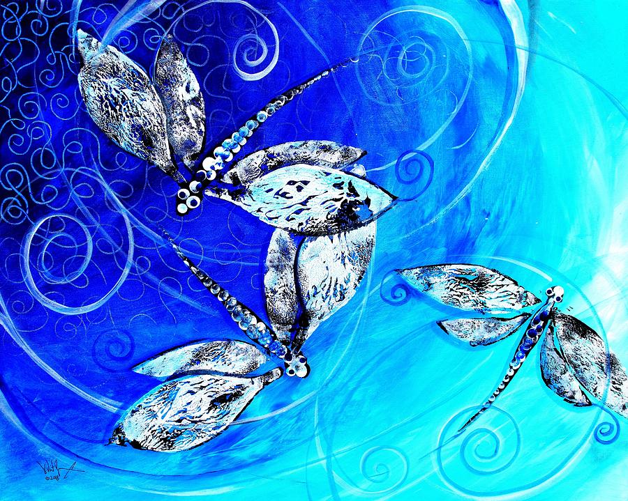 Dragon Fly Tri Painting by J Vincent Scarpace