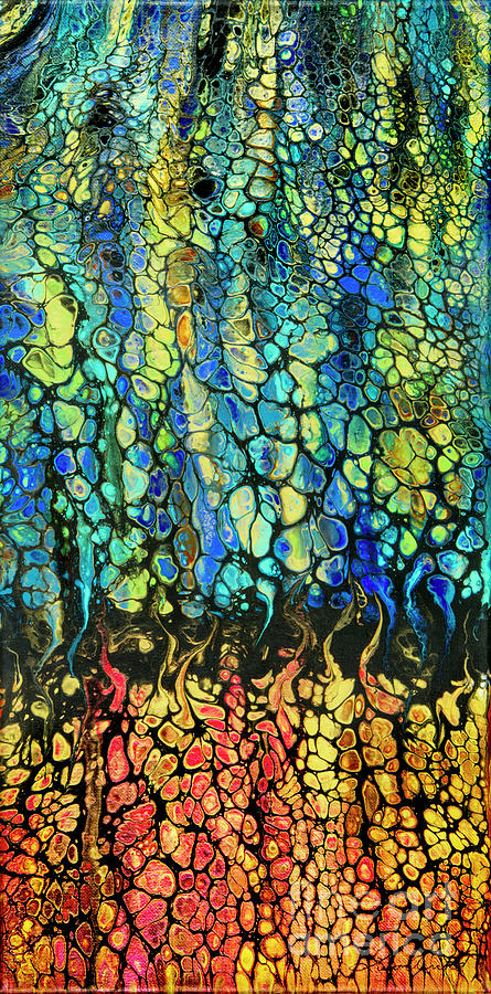 Abstract Painting - Dragon Pebbles by Lucy Arnold