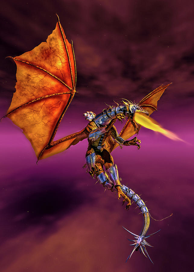 Dragon Rider C Digital Art by Bob Orsillo