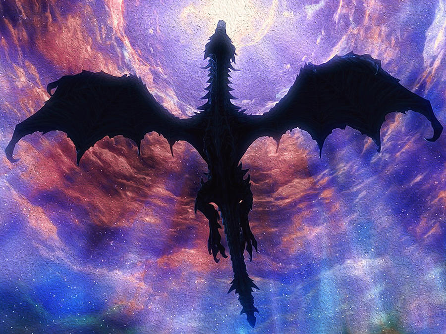 Dragon Rising - 01 Painting by AM FineArtPrints