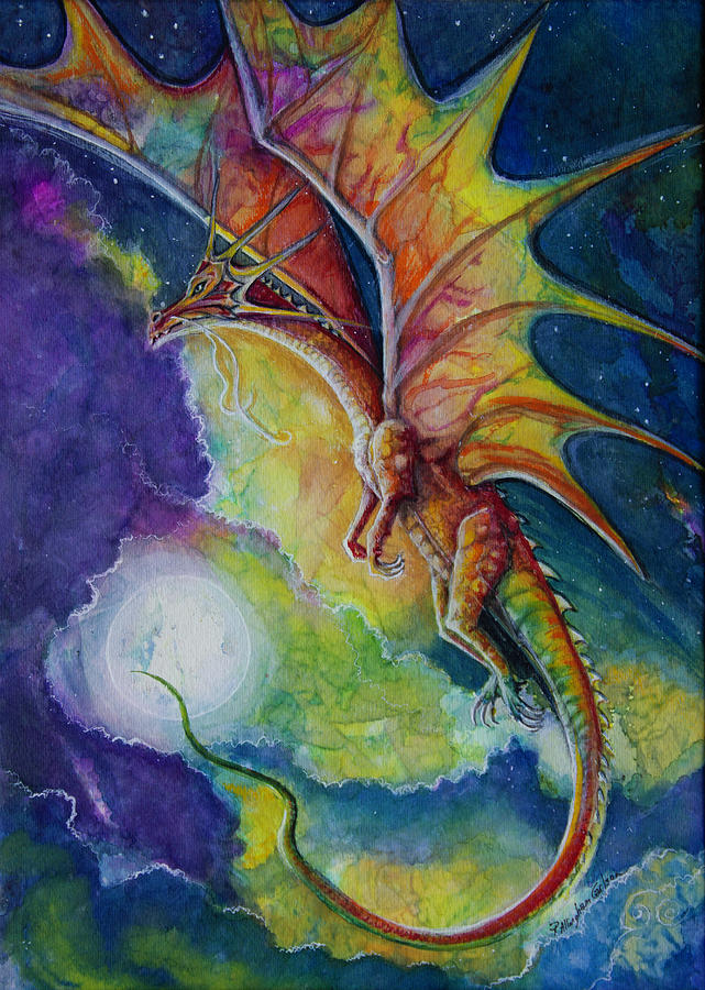 Dragonflight Painting by Patricia Allingham Carlson