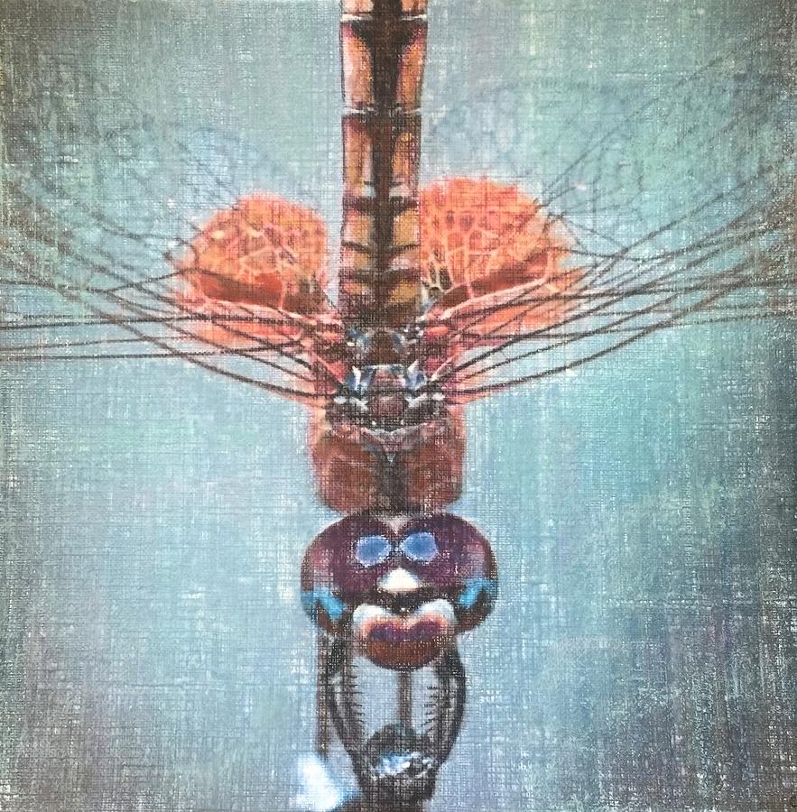 Dragonfly Painting by Cara Frafjord