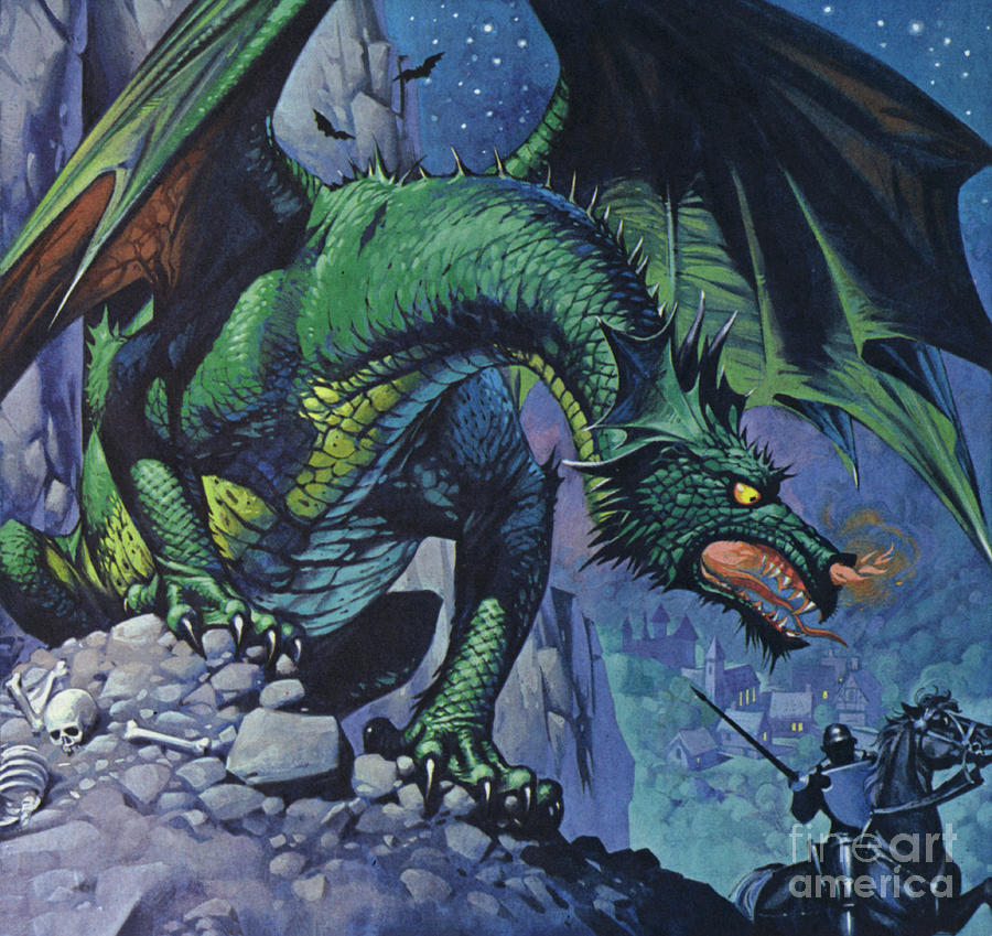 Dragons Painting by Angus McBride