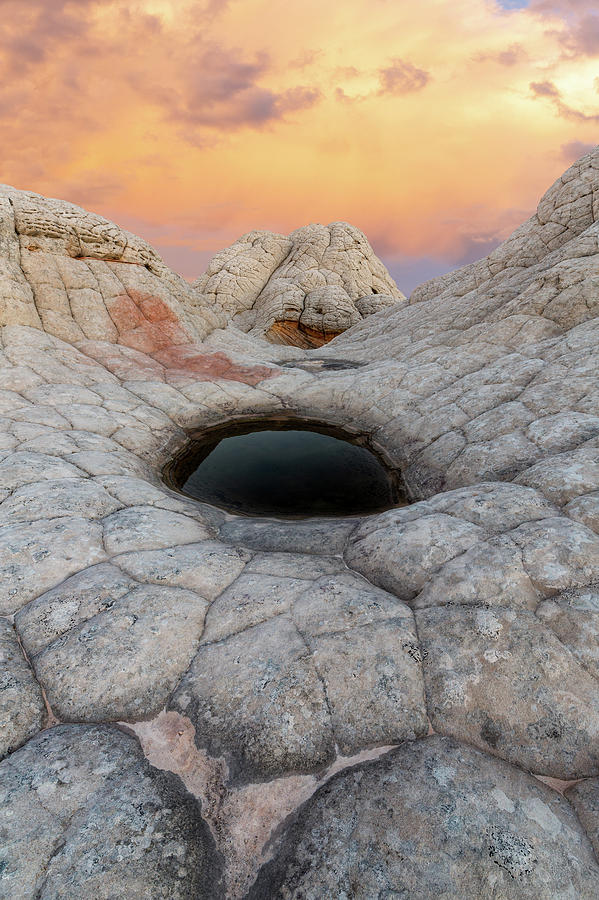 Dragons Eye in sandstone desert 4 Photograph by Alex Mironyuk