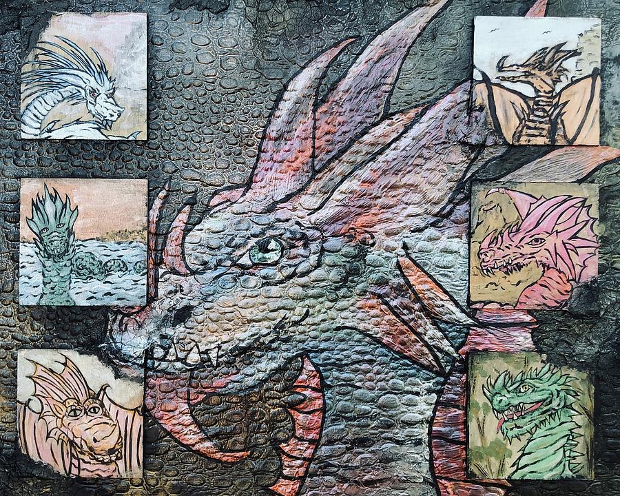 Dragon Mixed Media - Dragons Lair by Dayna Lopez Dragon Mixed Media - Dragons Lair by Dayna Lopez