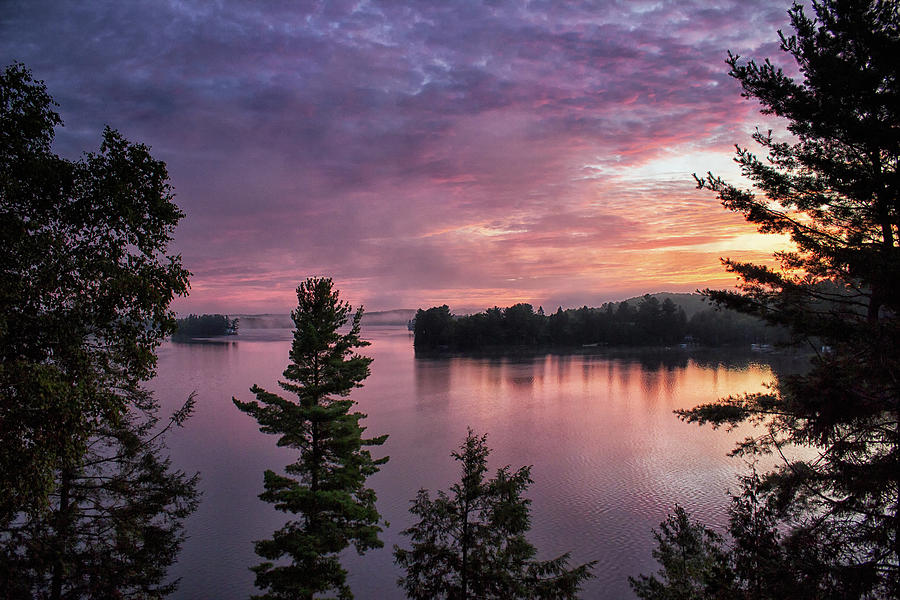 Drama at Dawn - Sunrise - Wollaston Lake Photograph by Spencer Bush
