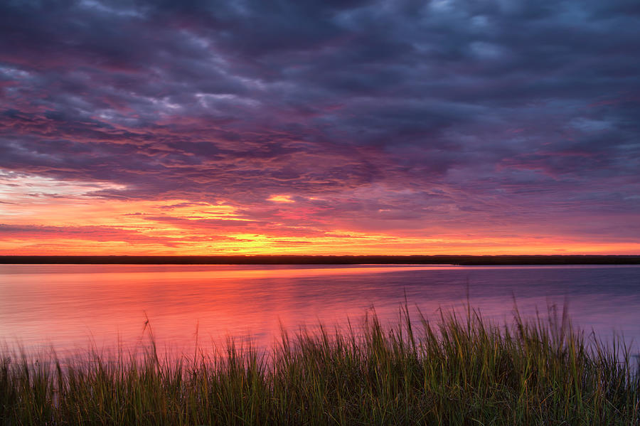 Sunset Photograph - Drama At The Marsh by Michael Blanchette Photography