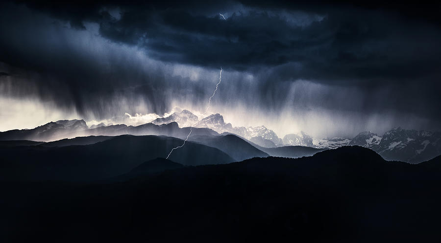 Mountain Photograph - Drama In The Mountains by Ales Krivec