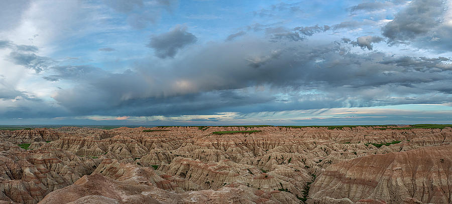 Dramatic Badlands Clouds Photograph by Joan Carroll