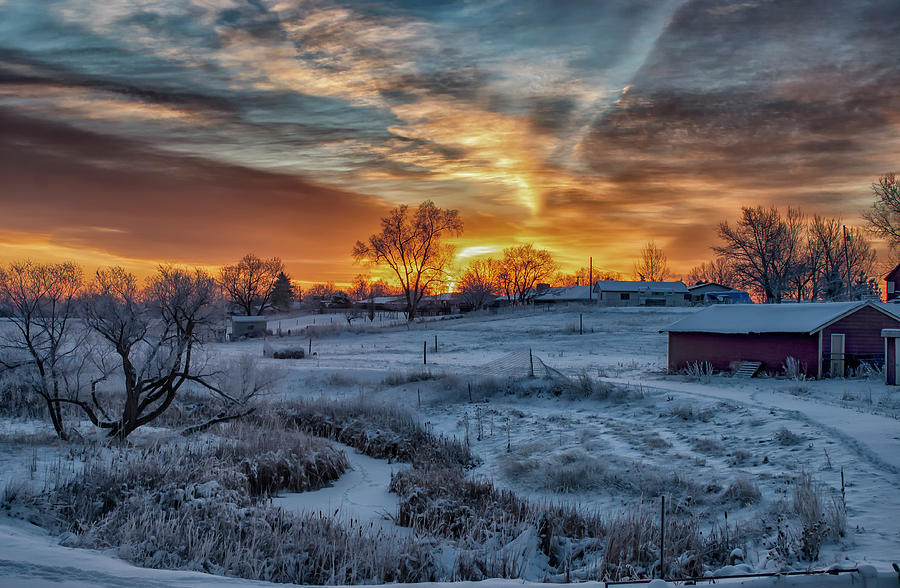 Dramatic Boulder Colorado Winter Sunrise Photograph by John Cooke ...
