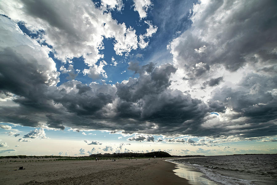 Dramatic Clouds over Crane Beach Ipswich MA Photograph by Toby McGuire