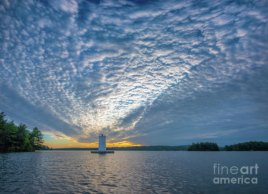 Dramatic Clouds over Lake Sunapee Photograph by Jim Block