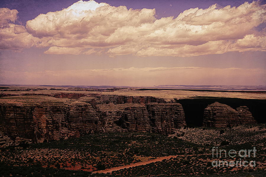 Dramatic clouds over Little Colorado Gorge  Photograph by Chuck Kuhn