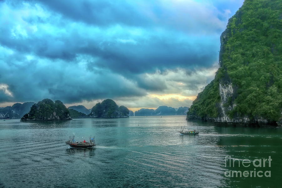 Mountain Photograph - Dramatic Clouds Vietnam  by Chuck Kuhn
