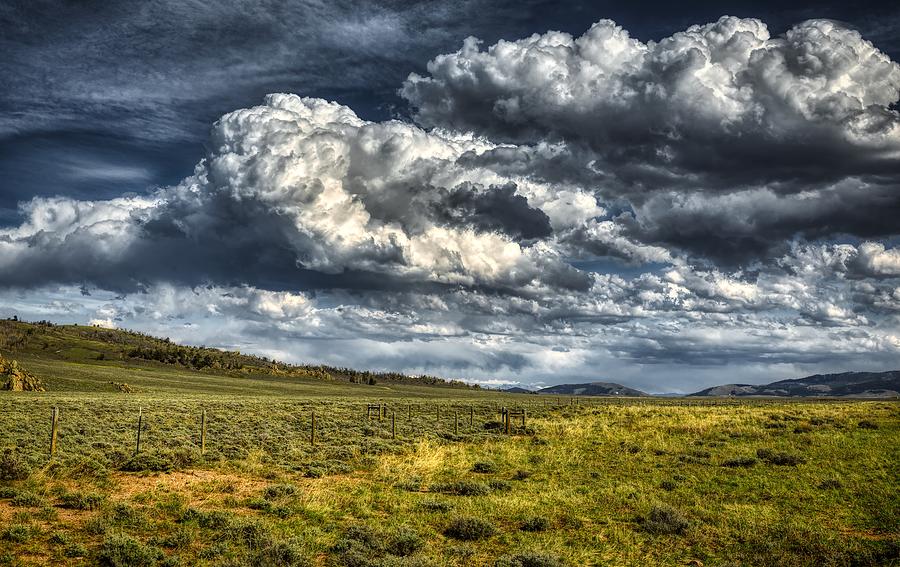 Dramatic Cloudscape Over Wyoming Photograph by Mountain Dreams | Fine ...