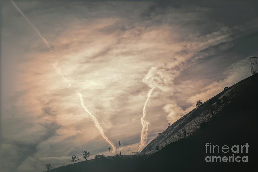 Dramatic Sky Foothills Grapevine Los Angeles  Photograph by Chuck Kuhn