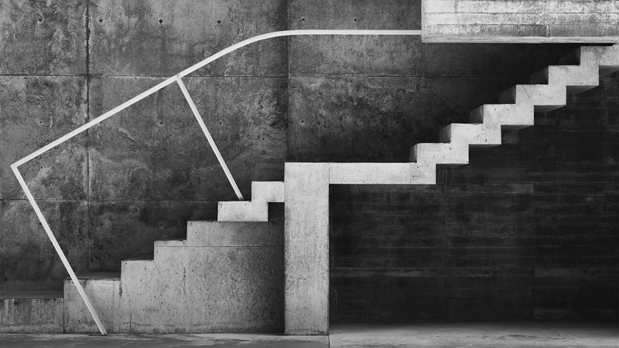 Architecture Photograph - Dramatic Stairs by Jose Gadea