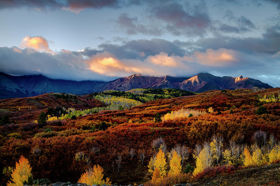 Dramatic Sunrise in the San Juan Mountains of Colorado Photograph by Teri Virbickis