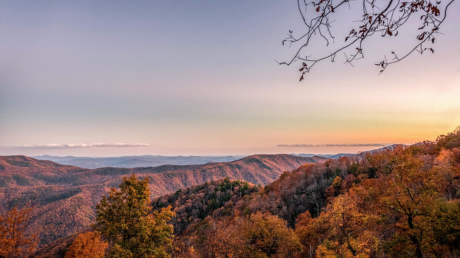 Dramatic Sunrise On Blue Ridge Parkway During The Fall Photograph