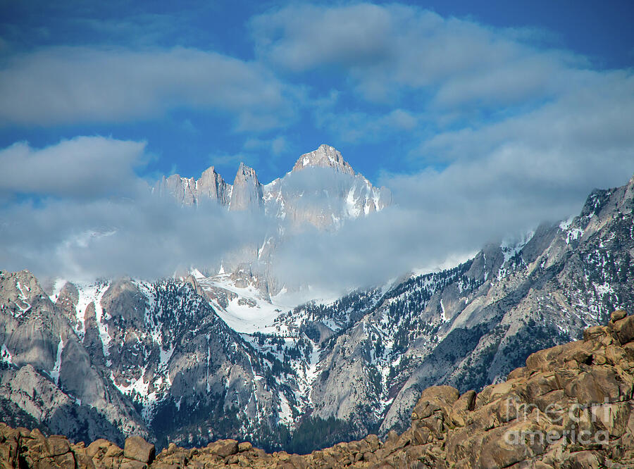 Cloudy Peaks Photograph by Stephen Whalen