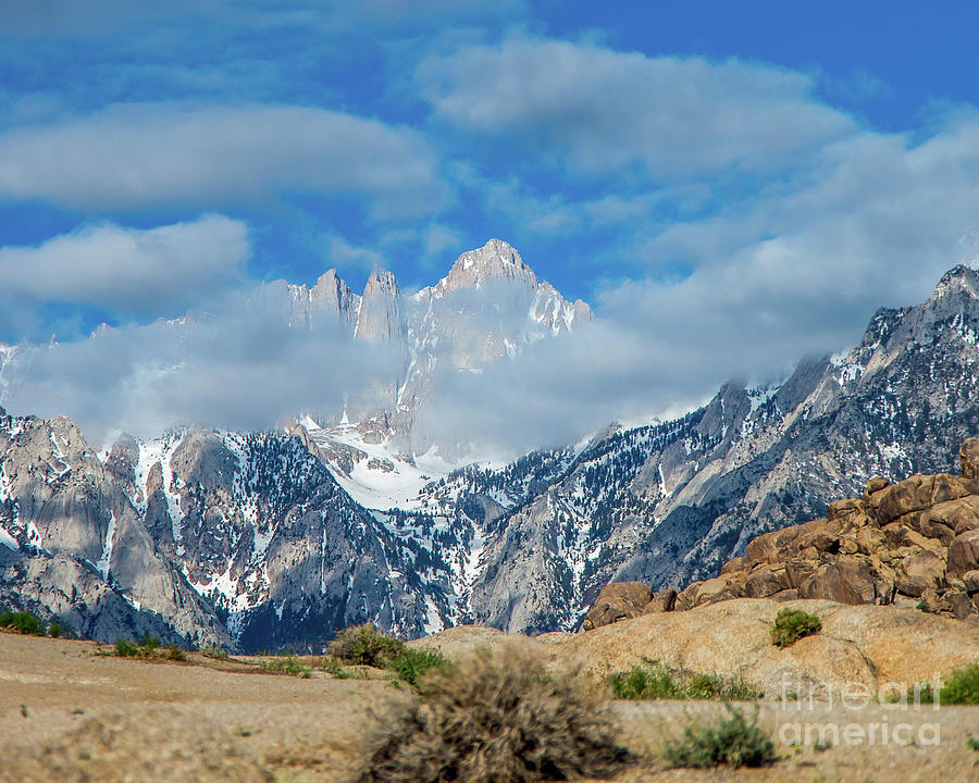 Mount Whitney Photograph - Draping Clouds by Stephen Whalen