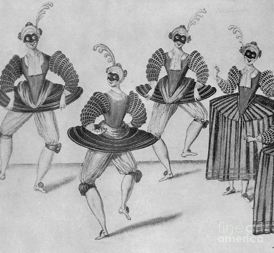 Drawing Depicting Dancing Caricatures Photograph by Bettmann