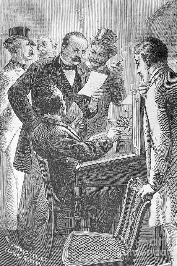 Drawing Depicting Grover Cleveland Photograph by Bettmann