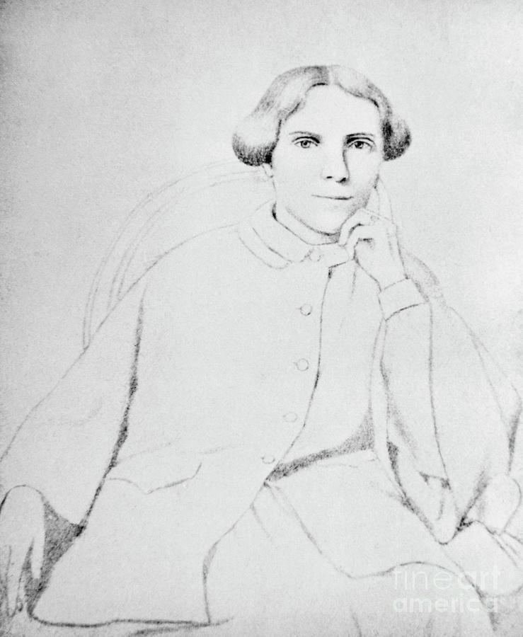 Drawing Of Elizabeth Blackwell Photograph by Science Photo Library
