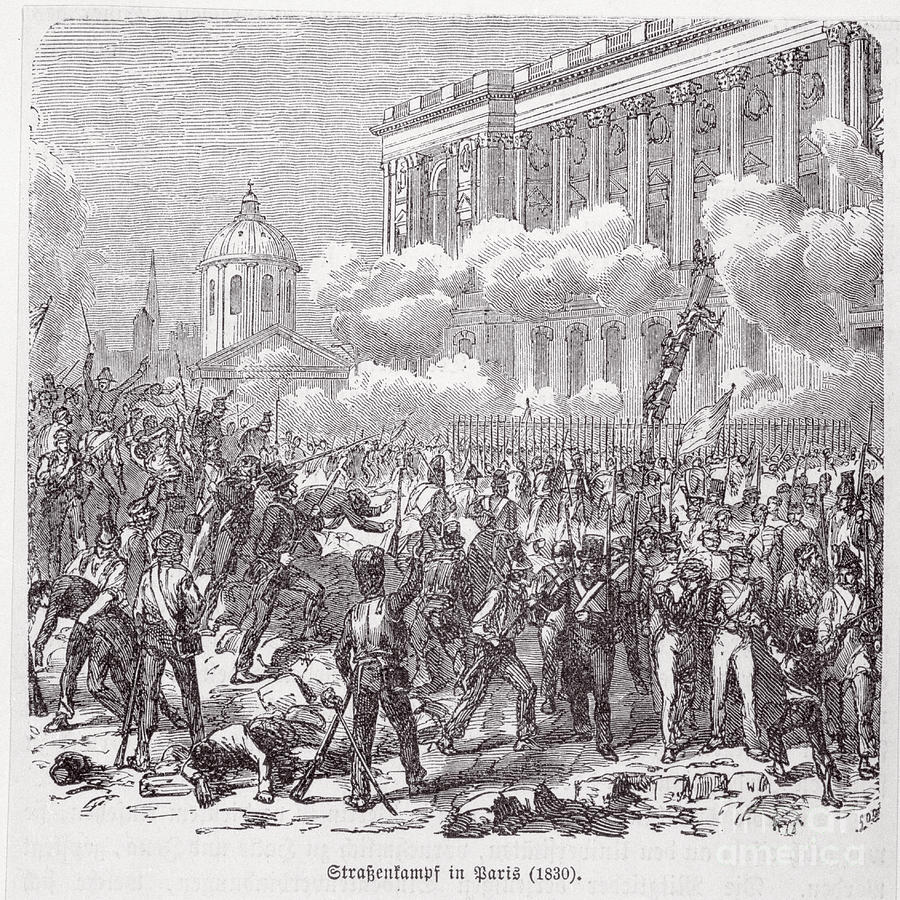 Drawing Of French Revolution In City by Bettmann
