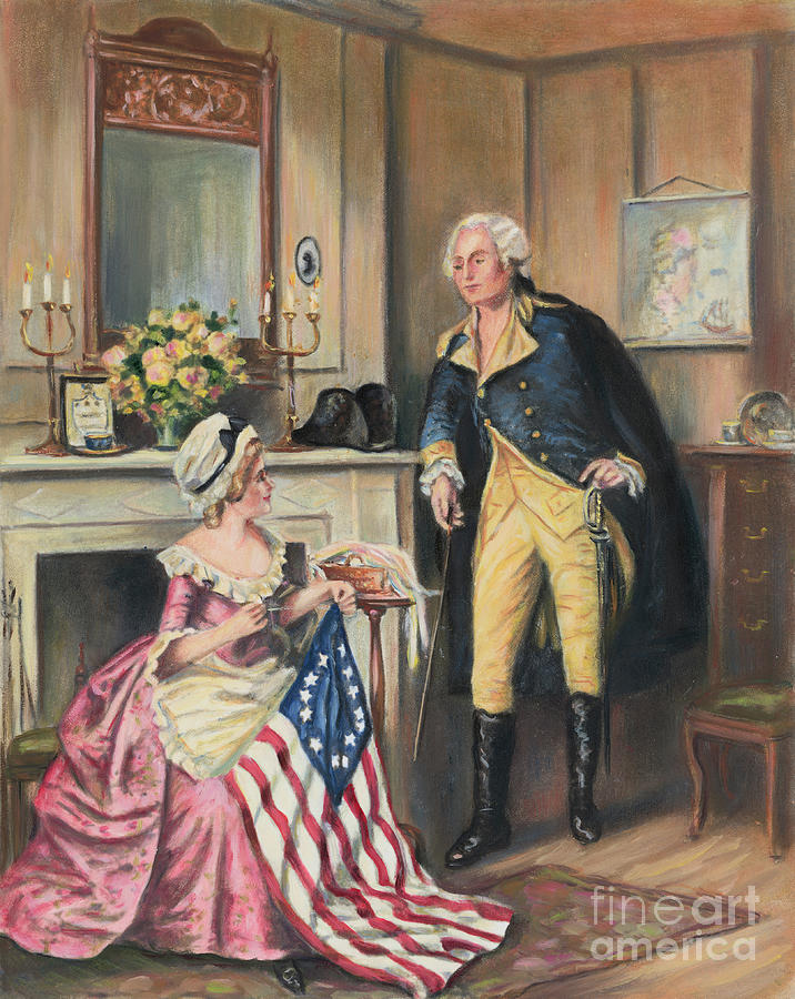 Drawing Of George Washington Conversing Photograph by Bettmann