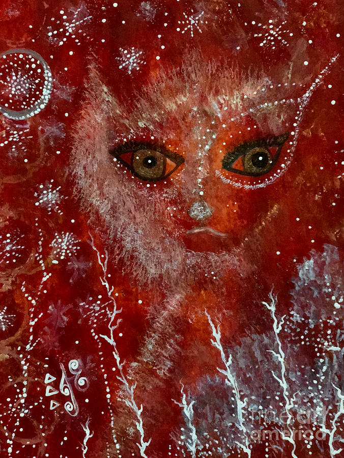 Dream Cat Painting by Julie Engelhardt Dream Cat Painting by Julie Engelhardt
