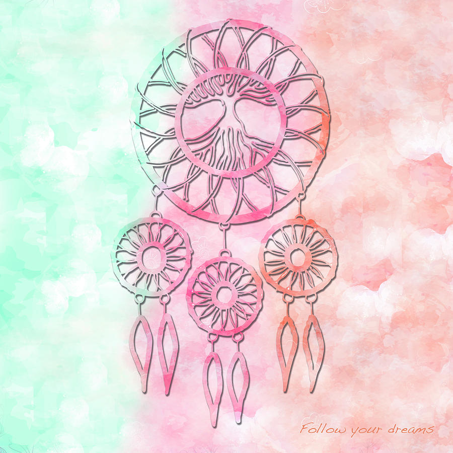 Dream Catcher 2 Mixed Media by Gina Dsgn - Fine Art America