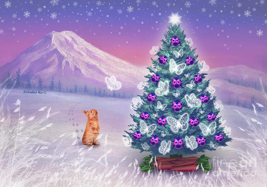  Dream Christmas Tree Painting by Yoonhee Ko
