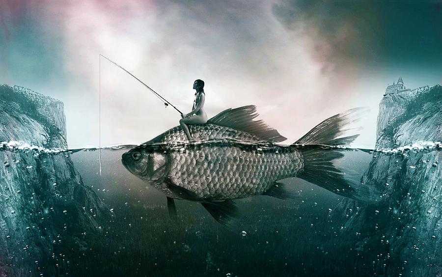 Dream Fishing Digital Art by ArtMarketJapan