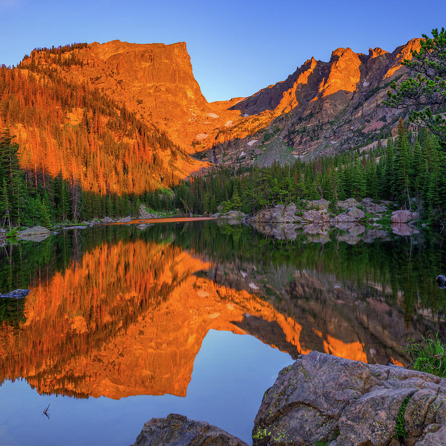 Dream Lake Morning Light - Colorado Photograph by Gregory Ballos