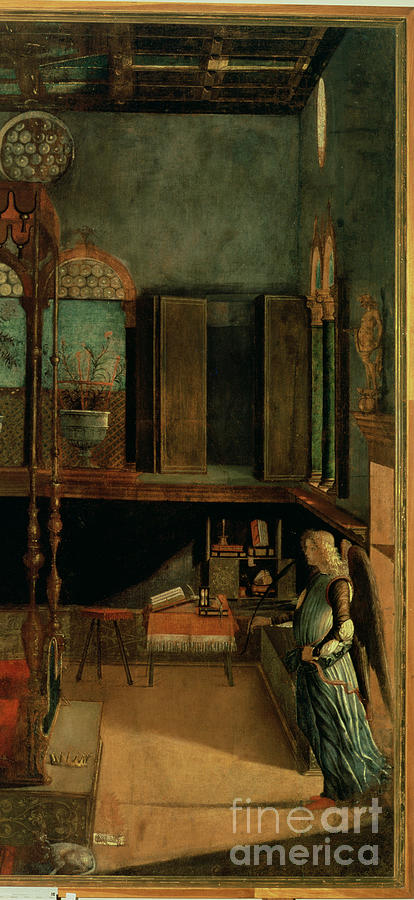 Vittore Carpaccio Painting - Dream Of St.ursula, 1495 by Vittore Carpaccio