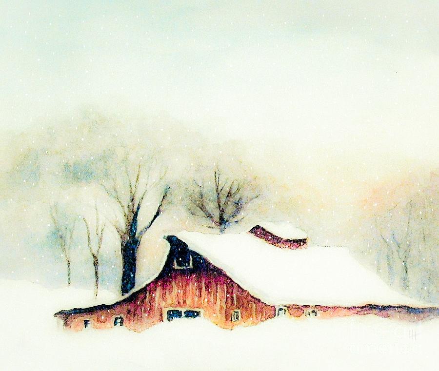 Winter Dreams   Painting by Hazel Holland