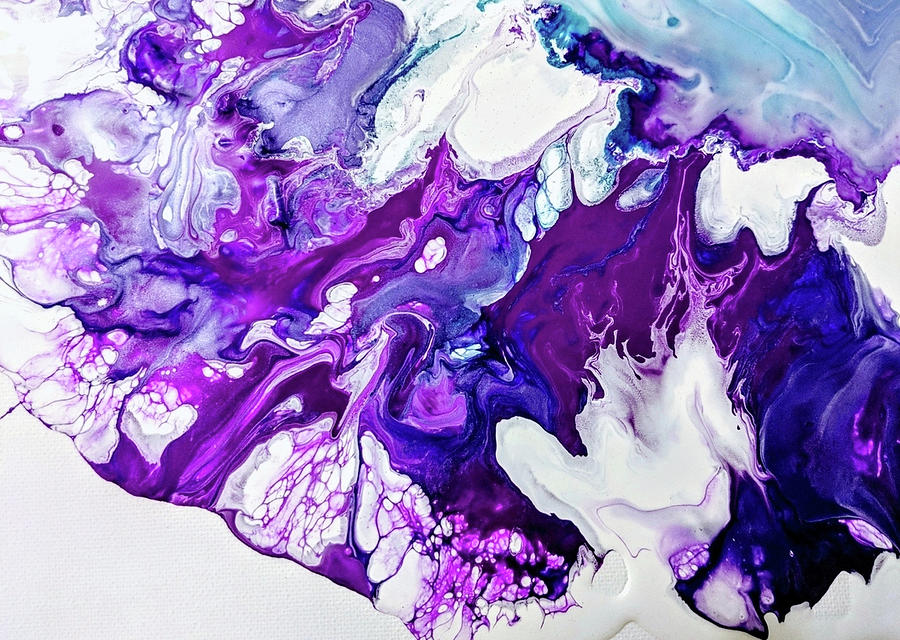 Dreaming in Amethyst Painting by Amber Elizabeth Lamoreaux - Fine Art ...