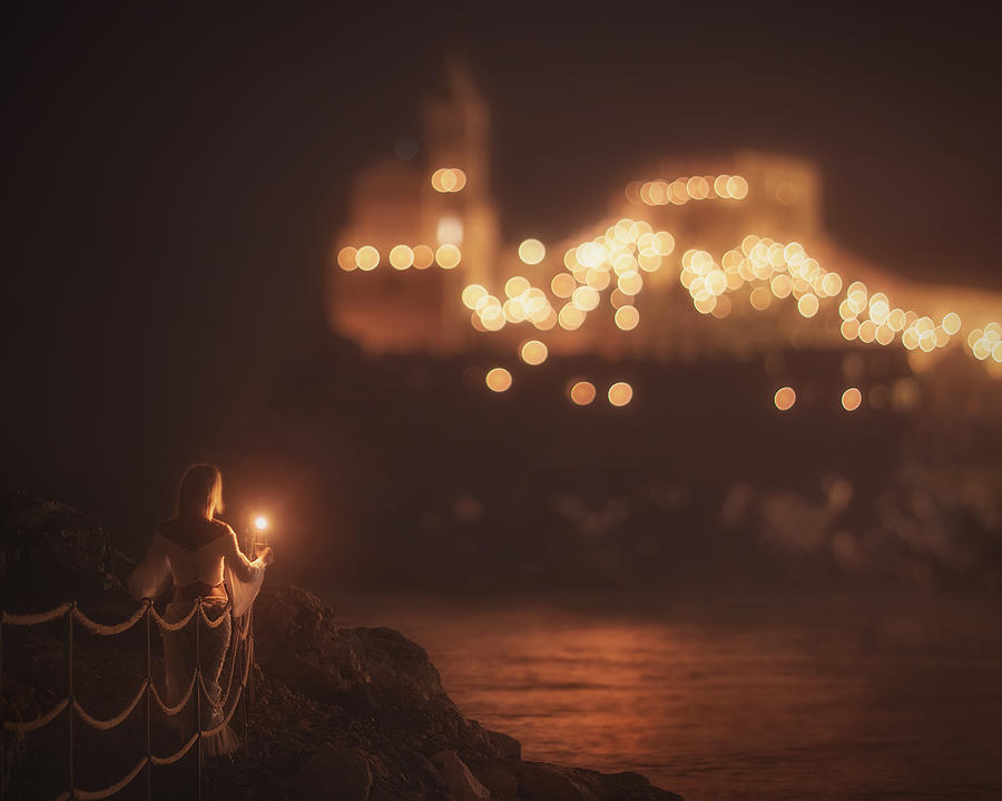 Candle Photograph - Dreaming In Porto Venere by Paolo Lazzarotti