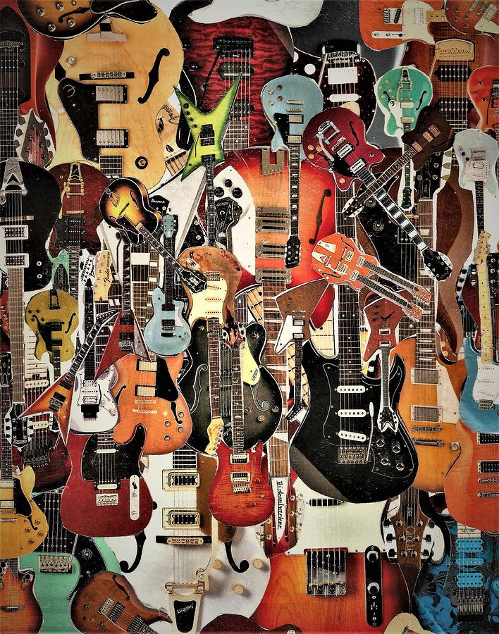 Dreaming of Guitars Collage 1 Digital Art by Doug Siegel - Fine Art America